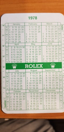 Vintage rolex calendar - rolex,