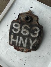 Vintage Triumph pre unit rear number plate tail lamp bracket 1952 onwards