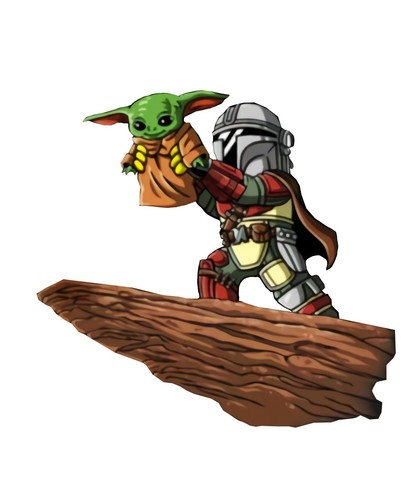 Baby yoda iron heat - yoda,