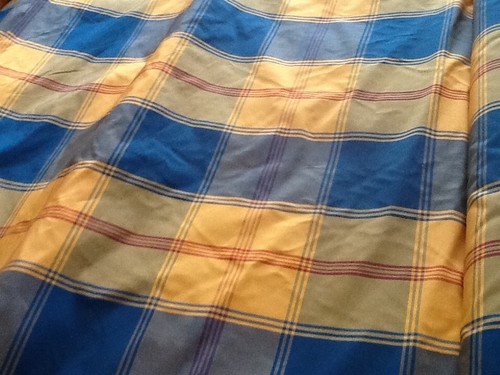 Malabar tartan silk fabric - malabar,