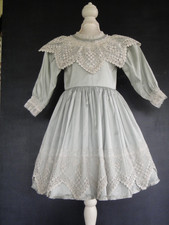 Dress Silk Blue for Antique or