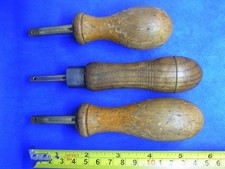 Vintage Wooden  Bow Saw  Handles (3 items)  - unbranded