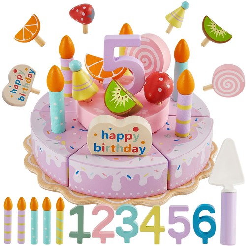 Hersity wooden birthday cake - birthday,