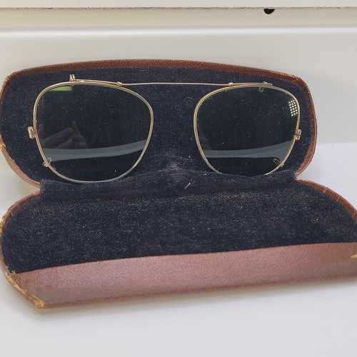 Antique sunglasses clip - clip, on