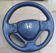 Honda Civic Mk9 Leather Steering Wheel With Buttons 