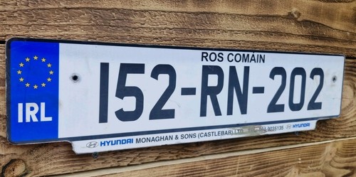 Irish license plate from - license,