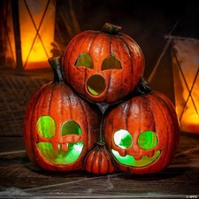 Light pumpkin trio - light-up,