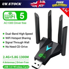 NEW 1300Mbps Dual Band 2.4G/5G