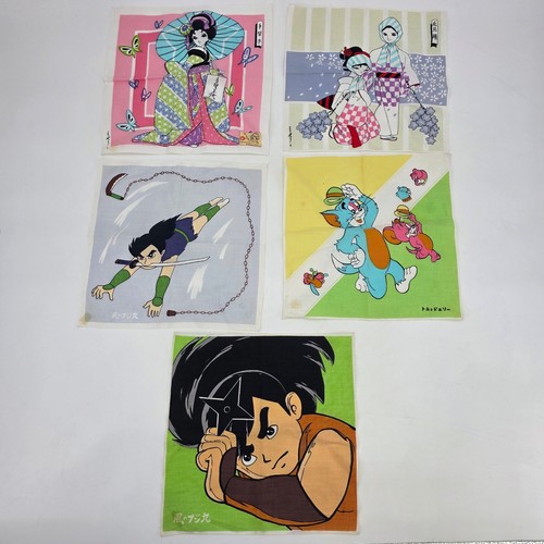Vintage handkerchief lot anime - vintage,