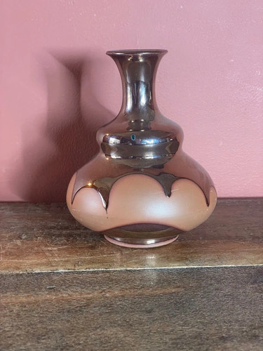 Vintage terracotta vase bronze - terracotta,