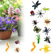 12x Plastic Insect Model