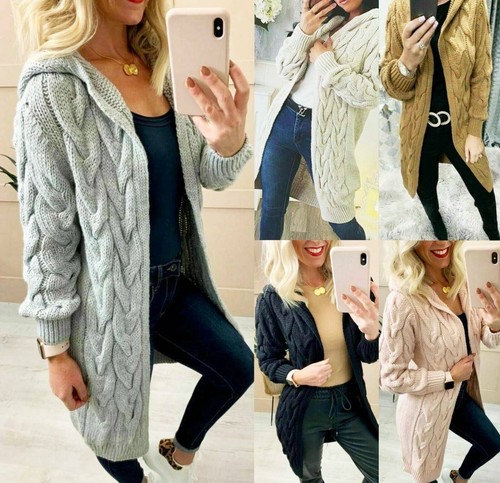 Women ladies cardigan cable - ladies,