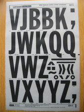 1 x Letraset FRANKLIN GOTHIC