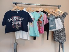 Girls Clothes Bundle 7-8 Years Summer Tops T Shirts Shorts River Island