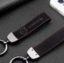 Volvo Keyring Black Suede