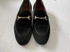 RUSSELL & BROMLEY MEN’S MISTY MEN’S BLACK SUEDE SNAFFLE LOAFER SHOES SZ 42 