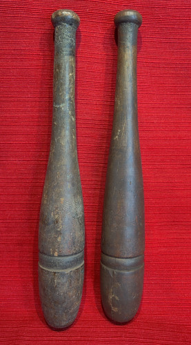 Pair antique wooden indian - antique,