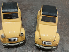Pair of Citreon 2CV Model Cars - see description