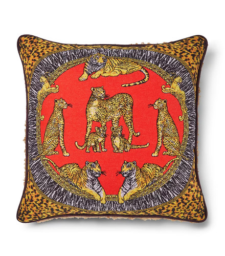 Versace virgin wool wild cats - wool,