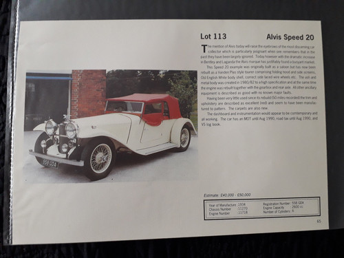 Alvis speed original 1 - -,