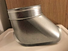 CURVED BOOT 140 mm Spiral Metal Duct Ventilation Extractor Fan spiral ducting