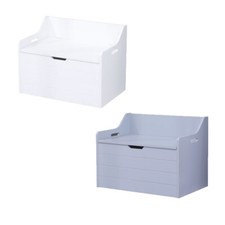 Wooden toy box large white - toy,
