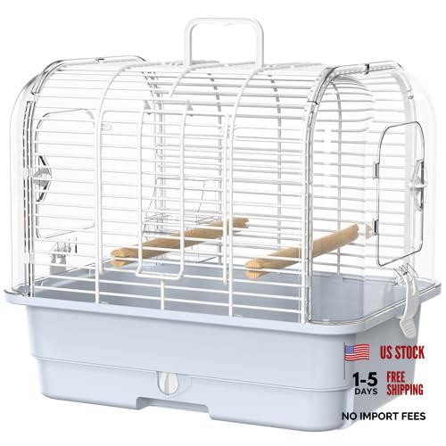 Blue travel bird carrier - travel, cage