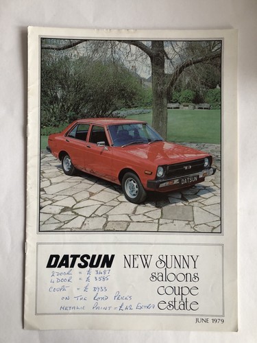 Datsun sunny brochure 1979 - datsun,