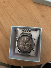 Chronograph-S/steel-butterfly buckle watch -time -date. - Reduced to £15 🤯🤯