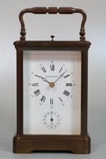 HOUR LAVIGNE FRENCH CARRIAGE CLOCK  strike hour repeat & alarm WORKING luxury