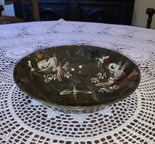 Studio pottery lustre dish - lustre,