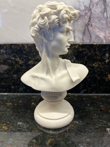 Vintage resin bust david - vintage,