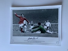 Gordon Banks Hand Signed Photo