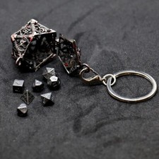7pcs Mini Polyhedral Metal DND