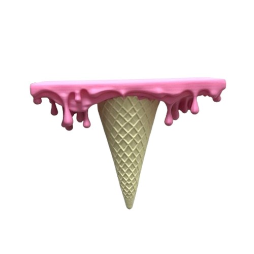 Melting ice cream - cream, floating