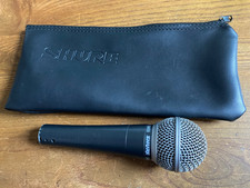 "SHURE SM58"- MICROPHONE WITH BAG. "WIRED". **NO CABLE**