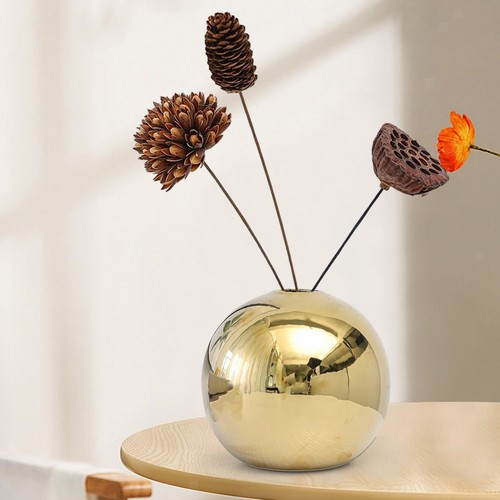 Gold plated ceramic ball - plated,