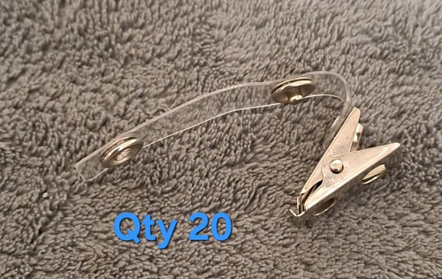 Metal badge clips with - 25,