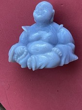 Blue Lace Agate Carved Buddha