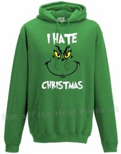 ***Grinch "I Hate Christmas" Funny Chrismas Hoodie (Unisex)AWD ***