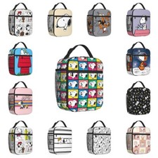 Snoopy Peanuts Insulated Lunch Bag School Picnic Snack Lunchbox Travel Box Gift
