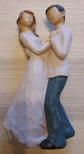 Wooden couple figure - wooden,