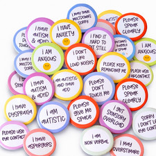 38mm autism awareness badge - 38mm,