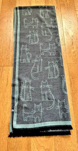 Cat lover woven shawl - lover,, shawl,
