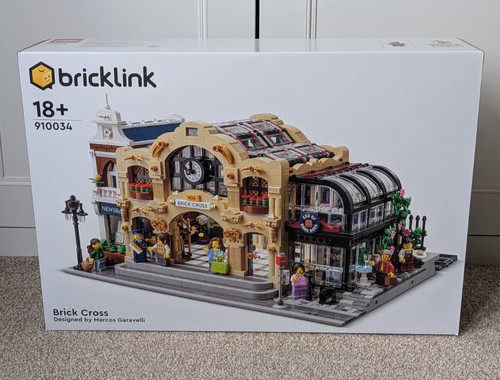 Lego brick cross train station - brick,