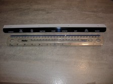 JAGUAR MK2 E-TYPE SERIES ONE DASH SWITCH LEGEND BLACK STRIP RHD C15609