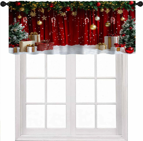 Christmas valance curtains - valance,