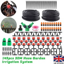 149Pcs Drip Irrigation Kit 30M Hose Garden Greenhouse Automatic Watering System