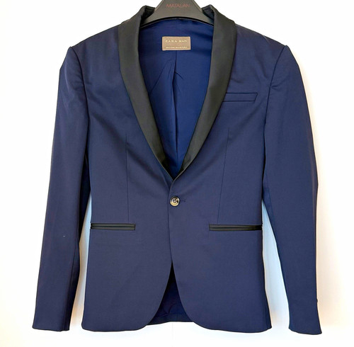 Zara man navy tuxedo - navy,