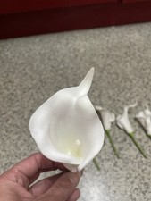 Faux Calla Lily Heads Artificial Flower Wedding Bouquet Home Decor Party